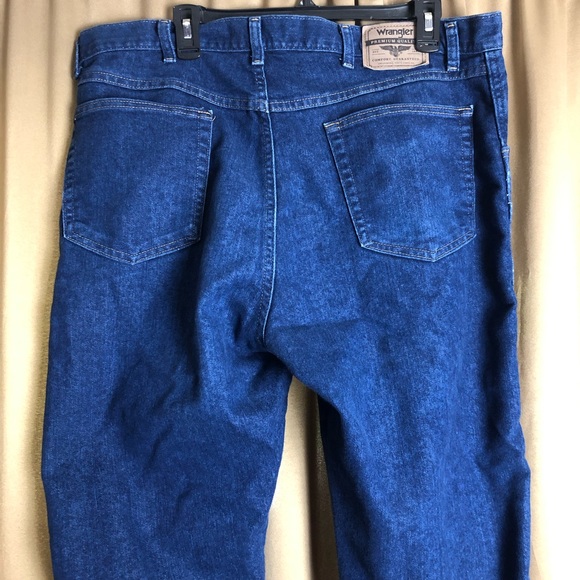 Wrangler Regular Fit Denim Blue Jeans - 38/32 - Picture 7 of 10